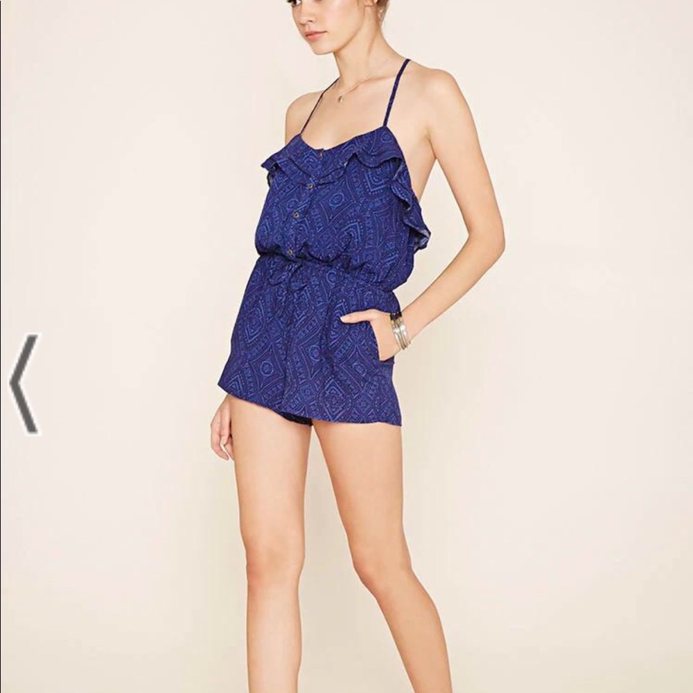 Tribal Print Cami Romper